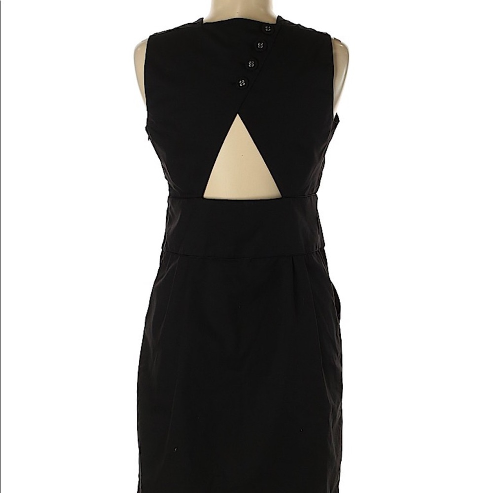 Sportmax Code Black Sleeveless Keyhole Dress 10